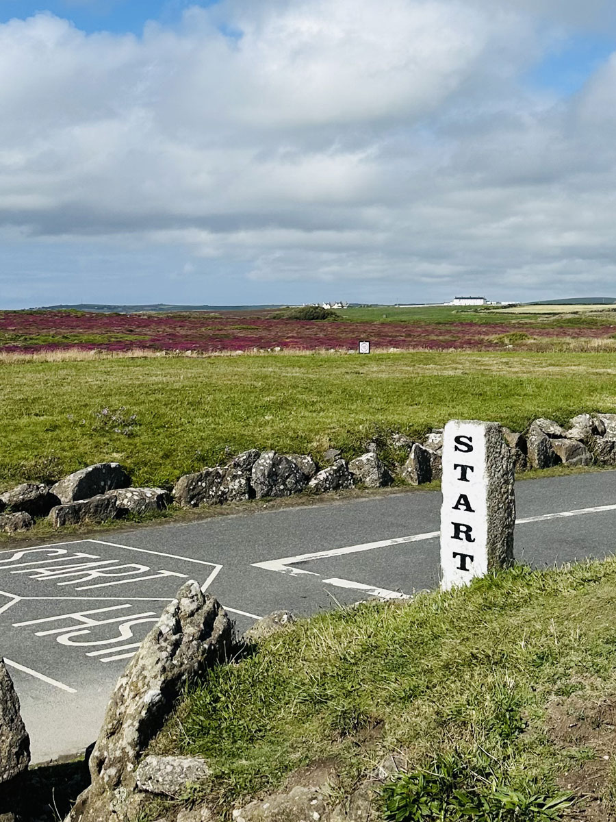 The starting line at Land's End