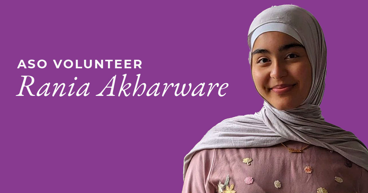 Rania Akharware on her first experience of volunteering at Abbeyfield Southern Oaks