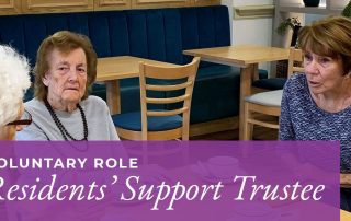 Residents’ Support Trustee – Voluntary role with reasonable expenses paid